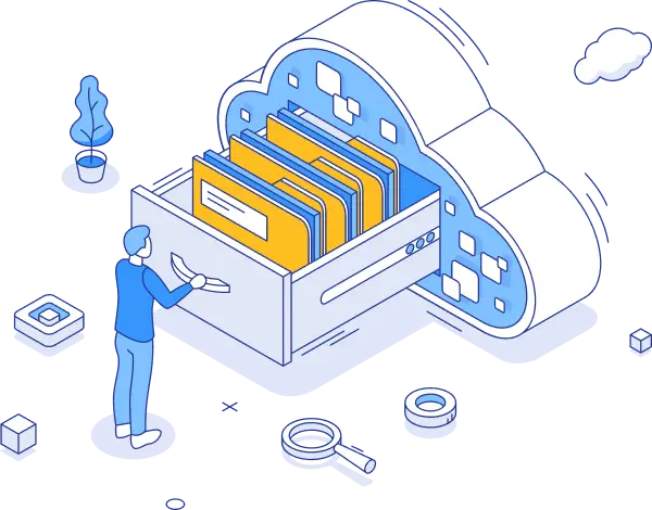 An image for folder in the cloud cloud